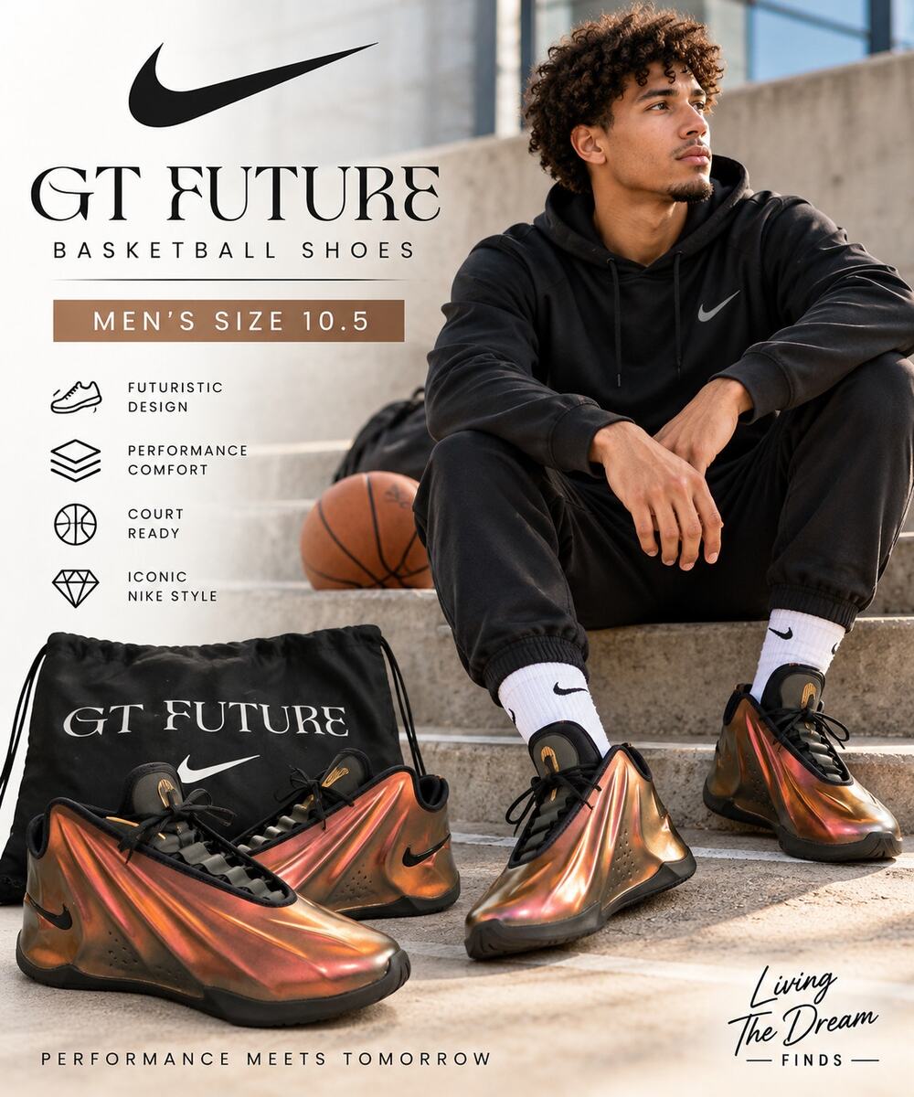 Nike GT Future Metallic Copper Basketball Shoes Men’s Size 10.5 FZ5590 900